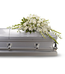 Bountiful Memories Half Couch Casket Spray Bountiful Memories Half Couch Casket Spray